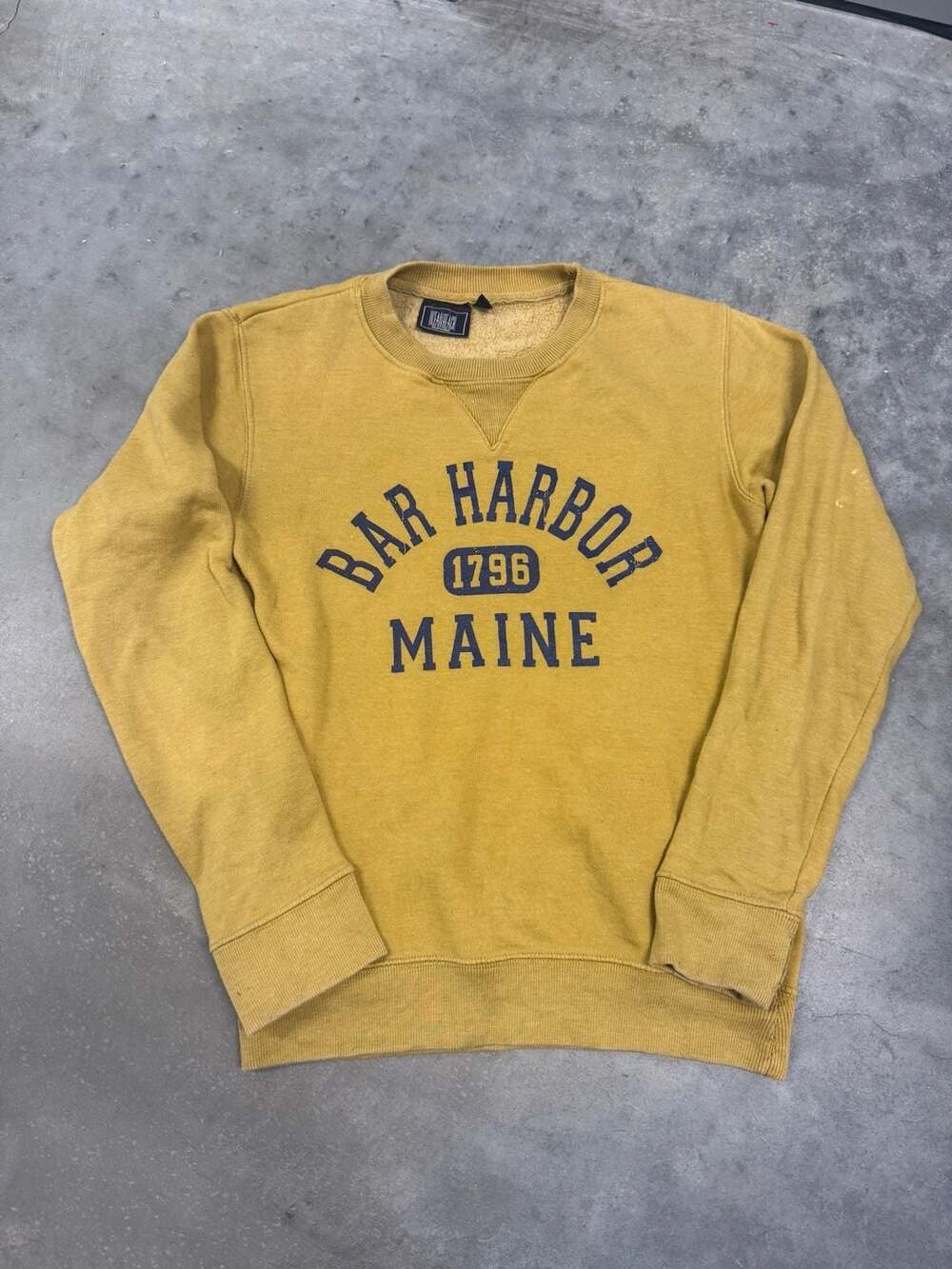 Ocean Beach Bar Harbor Maine Crewneck Sweatshirt Size S